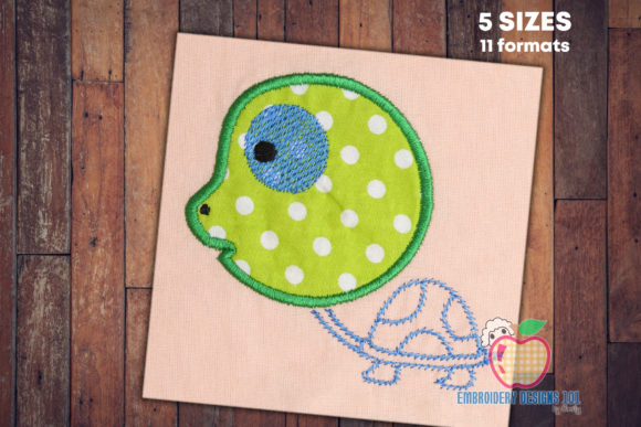 Big Turtle Head Applique Design Review for Etsy Sellers