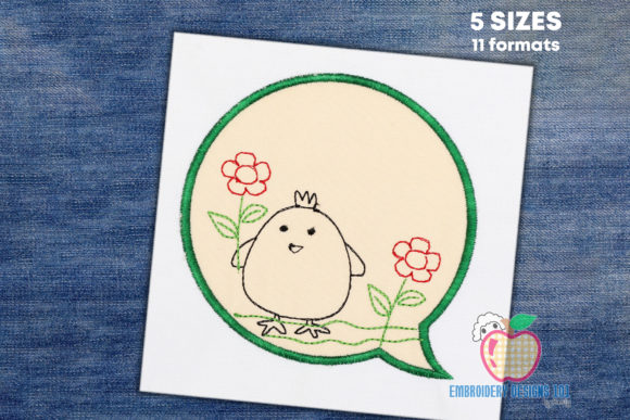 Chick Holding a Flower: A Sweet Embroidery Review