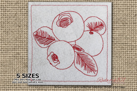 Juicy Blueberry: A Sweet Pick for Holiday Embroidery