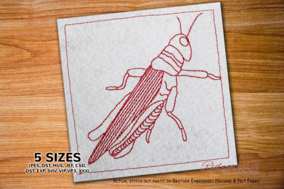 Orthoptera Redwork: A Designer's Review for Real Projects