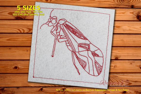 Reviewing Psocoptera Redwork for Holiday Collections