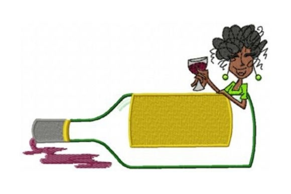 Scarlet Bottle: A Festive Wine Embroidery Review