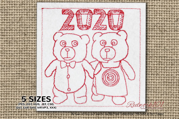 Teddy Bear Couple New Year Celebration Design Review