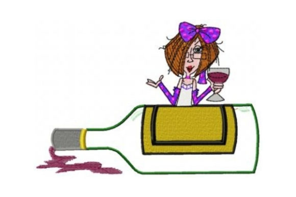 Wine: A Stylish Embroidery Design for Modern Crafters